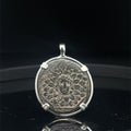 Ancient Greek Medusa and Nike in Sterling silver pendant