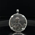 Byzantine Jesus Christ “Jesus Christ King of kings” inscription coin in sterling silver pendant