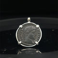 Ancient Roman Constantine the Great ancient Roman coin in sterling silver pendant