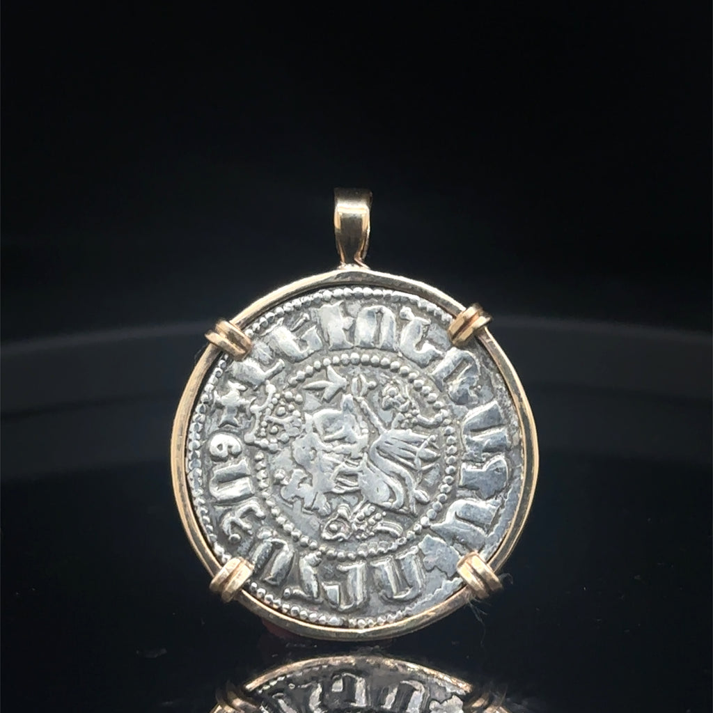 Medieval 12th Century Silver Christian Crusader coin “By the Will of God” inscription