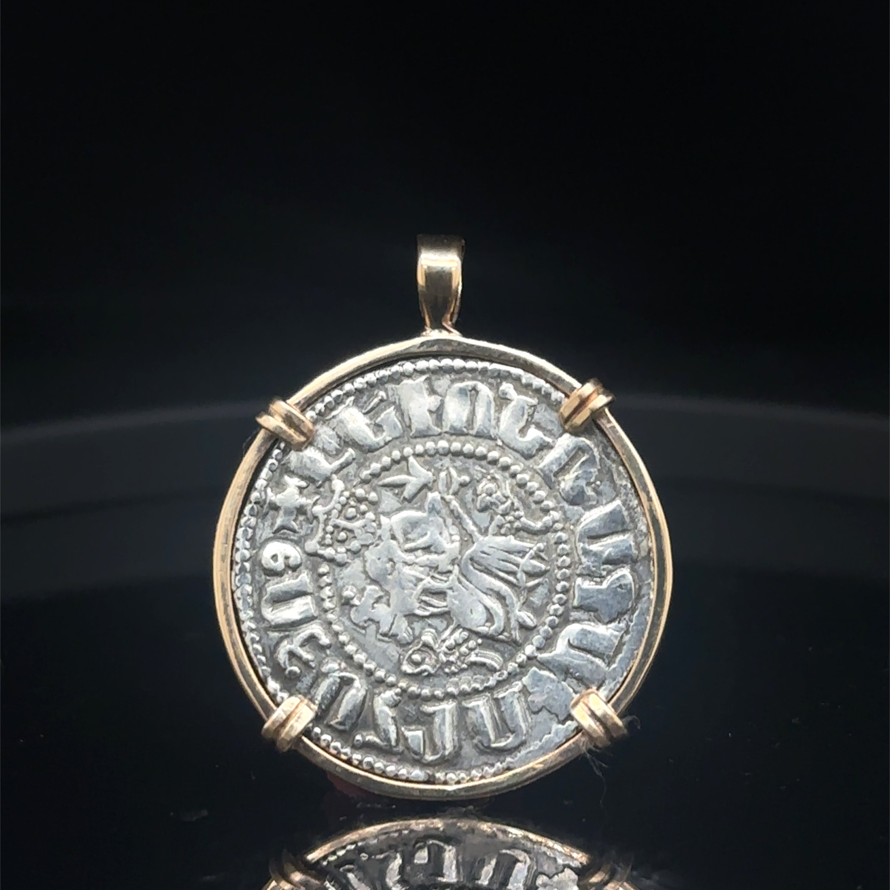 Medieval 12th Century Silver Christian Crusader coin “By the Will of God” inscription