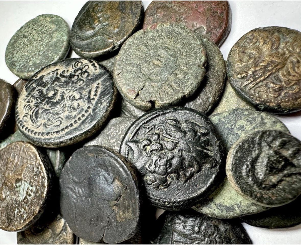 Genuine Ancient Greek coins 3rd-1st Century BC VG-Fine Quality
