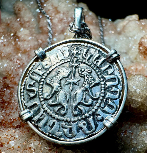 Genuine 12th Century Crusader “By the Will of God” coin pendant