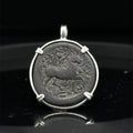 Alexander the Great coin in sterling silver pendant