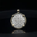 Genuine 13th century Christian Crusader Coin in hand made solid gold pendant
