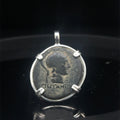 Ancient Greek Athena and Nike coin in sterling silver