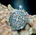 Genuine 13th Century Christian Cross Crusader coin in pendant