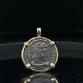 Ancient Roman Constantine The Great Coin in 14k Yellow Gold Filled Pendant