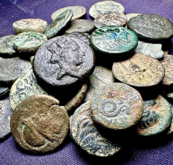 Genuine Ancient Greek coins 3rd-1st Century BC VG-Fine Quality