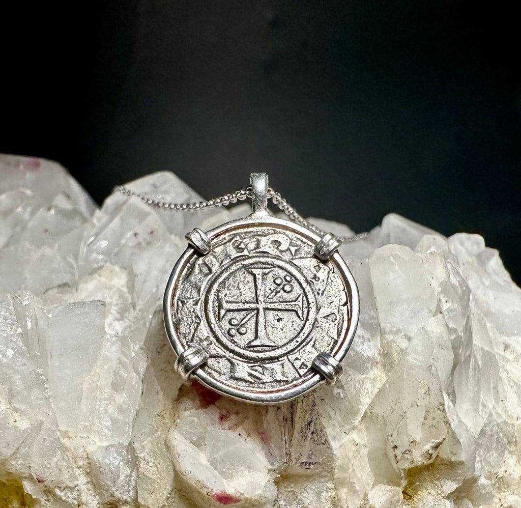 Medieval 13th century Italian Christian Crusader coin