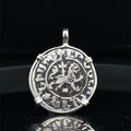 Medieval Christian Lion and Cross Silver Coin in Sterling Silver Pendant