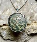 Large Ancient Greek Zeus and Eagle Coin in sterling silver pendant