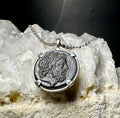 Genuine 1st century BC Ancient Greek Zeus coin pendant