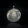 Medieval Christian lion and cross coin in sterling silver
