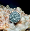 Genuine 13th century Christian Crusader Coin in 14k yellow gold filled Pendant