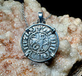 Genuine 13th Century Christian Lion And Cross Crusader coin in pendant