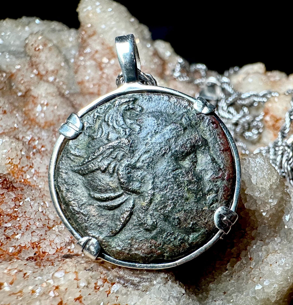Genuine 2nd century BC Ancient Greek Perseus and Eagle coin
